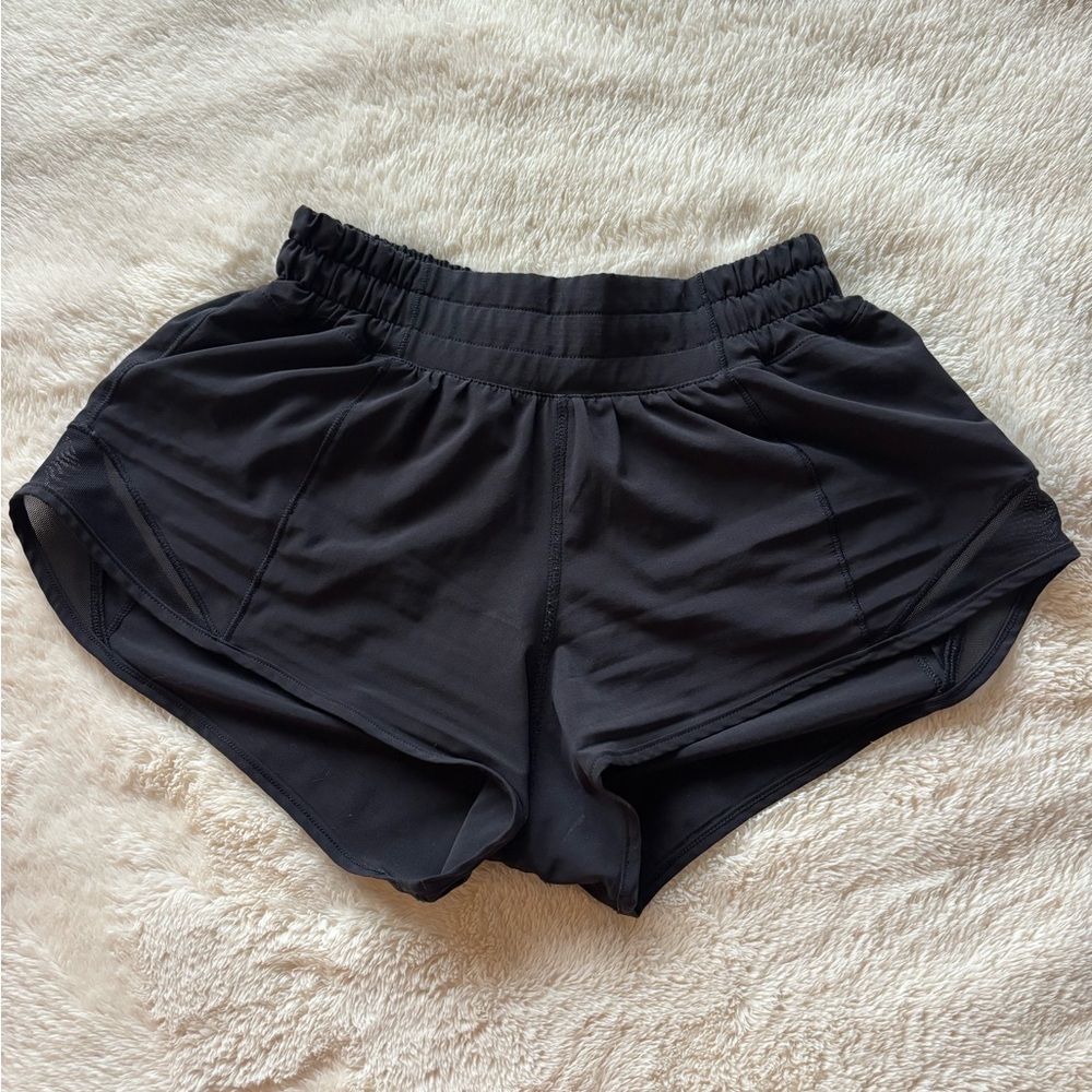 lululemon athletica Black Hotty Hot shorts